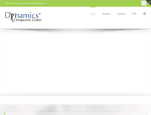 Tablet Screenshot of dynamicschiropractic.com